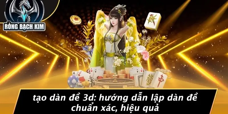TẠO DÀN ĐỀ 3D: HƯỚNG DẪN LẬP DÀN ĐỀ CHUẨN XÁC, HIỆU QUẢ