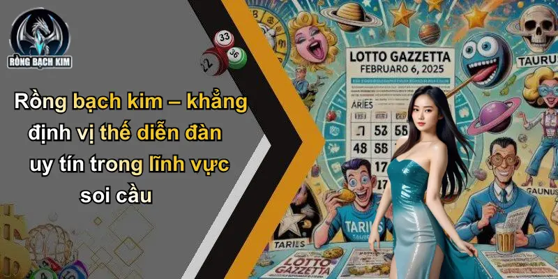 Rồng bạch kim – khẳng định vị thế diễn đàn uy tín trong lĩnh vực soi cầu